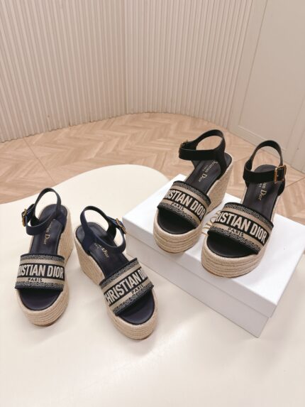 Dior IVIETADWAY Platform Wedge Sandals