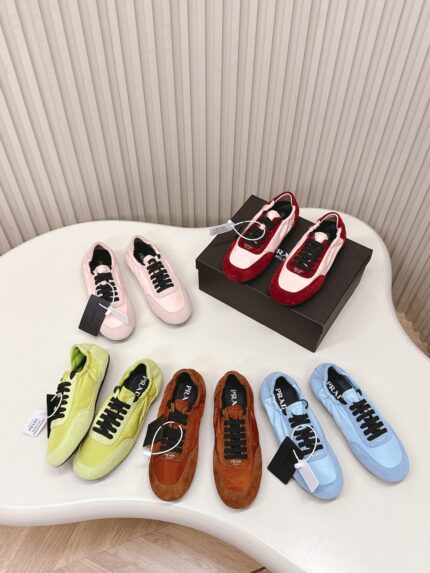 Prada sneakers and ballet flats