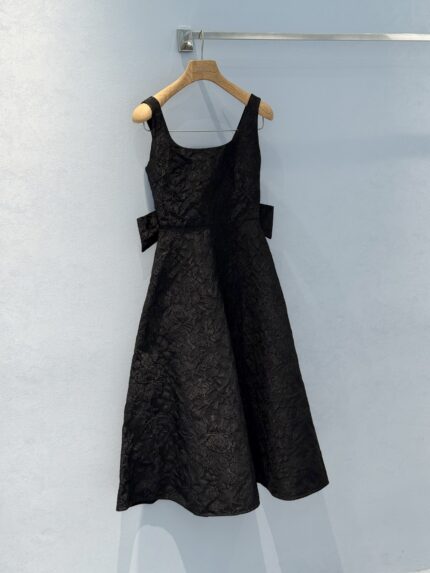 Dior Heavy-duty Pleated Pattern Vest Dress