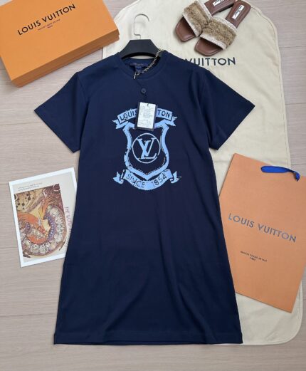 Louis Vuitton Printed Chain T-Dress