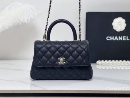 Chanel C𝕠𝕔𝕠 H𝕒𝕟𝕕𝕝𝕖 Cowhide Handle
