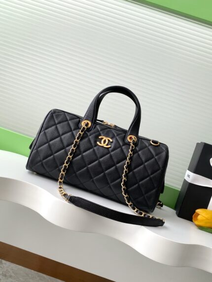 Chanel Haas Calfskin Large Bowling Bag