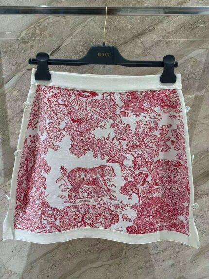 Dior Zoo Knitted Skirt