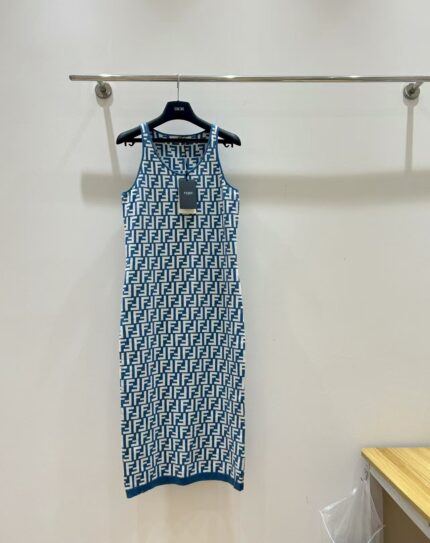 Fendi's new all-over jacquard knitted dress