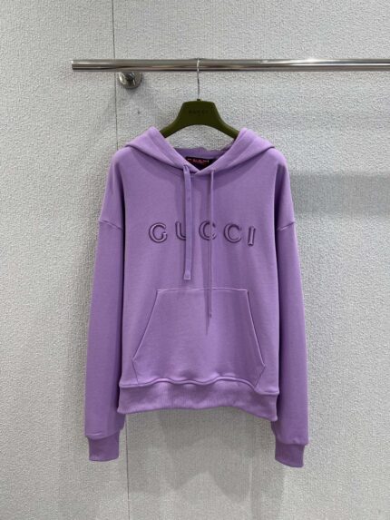 Gucci Letter Embossed Logo Hoodie