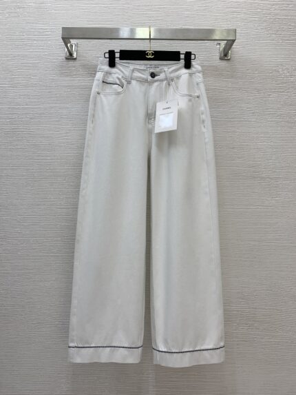 Chanel Wide-Leg Jeans