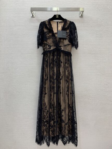 Dolce & Gabbana Long V-neck Dress
