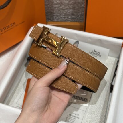Hermès reversible leather belt