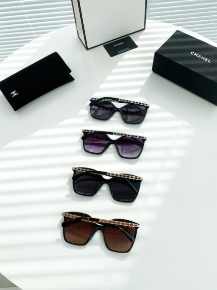 CHANEL Square Oversized Frame Sunglasses