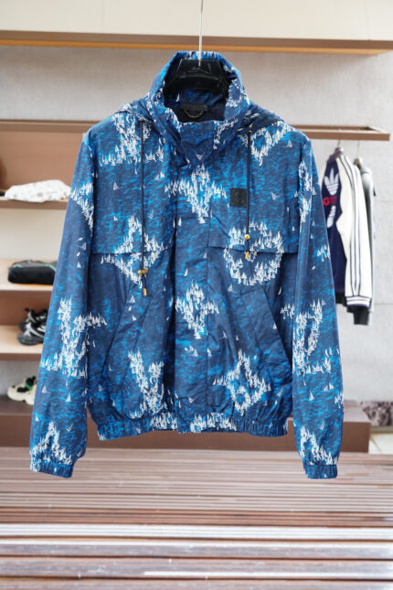 Louis Vuitton Men's Fashion Lightweight Double-sided Jacquard Jacket Coat