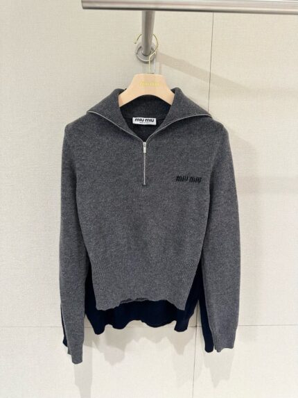 MiuMiu Naval Collar Long-sleeve Sweater