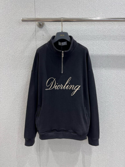 Dior (Unisex) Stand-up collar sweatshirt