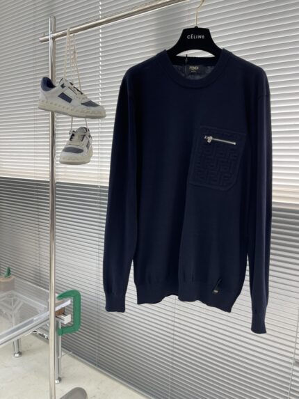 FENDI 25SS Navy Blue Sweater