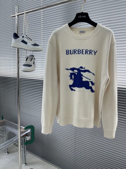 Burberry 25ss New Equestrian Knight Logo Wool Knit Sweater