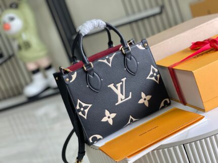 LOUIS VUITTON Black printed pattern Elephant Grey Premium grade with full set of packaging