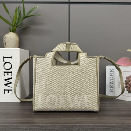 LOEWE New jacquard canvas Font Tote handbag