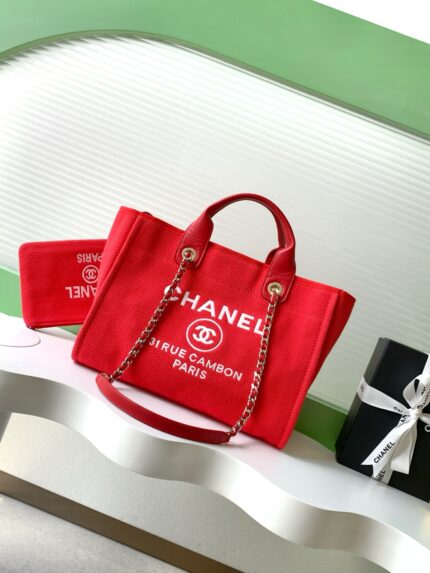 Chanel beach bag shopping bag