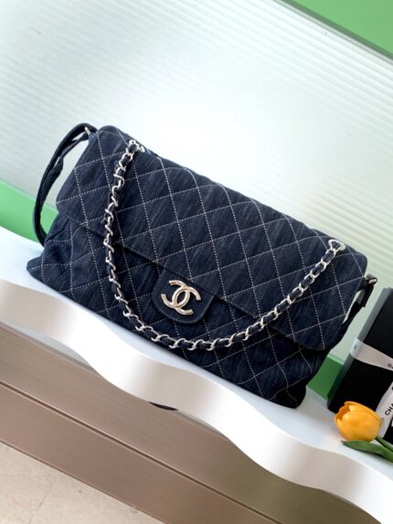 Chanel denim airport bag