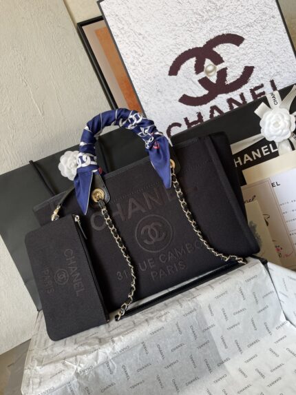 Chane1 Beach Denim Canvas Bag