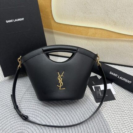 YSL LEATHER New Fan-Shaped Tote Bag
