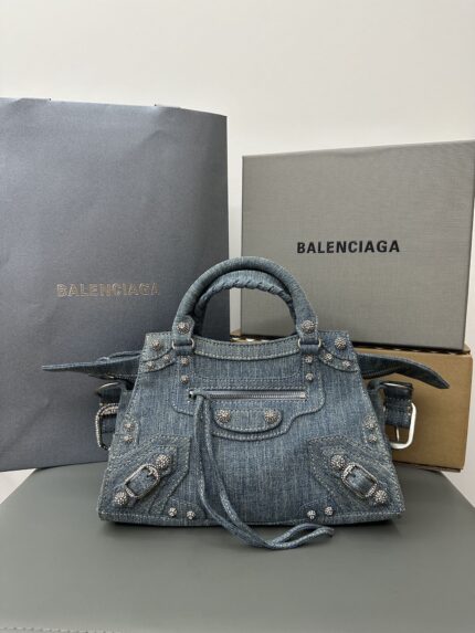 Balenciaga Le City Denim Studded Collection