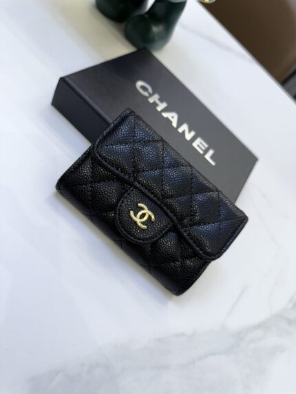 Chanel Quilted Card Holder
